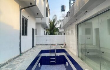 FULLY DETACHED DUPLEX WITH A SPACIOUS LIVING ROOM, SWIMMING POOL WITH CHANGING ROOM AND BQ