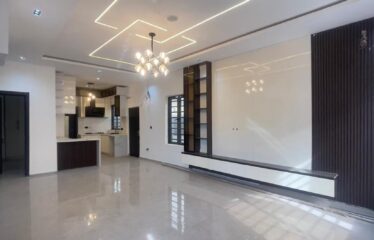FULLY DETACHED DUPLEX WITH A SPACIOUS LIVING ROOM, TV CONSOLE AND BQ AT SANGOTEDO AJAH LAGOS.