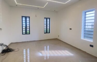 FULLY DETACHED DUPLEX WITH A SPACIOUS LIVING ROOM, TV CONSOLE AND BQ AT SANGOTEDO AJAH LAGOS.