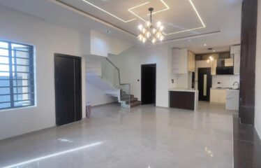 FULLY DETACHED DUPLEX WITH A SPACIOUS LIVING ROOM, TV CONSOLE AND BQ AT SANGOTEDO AJAH LAGOS.