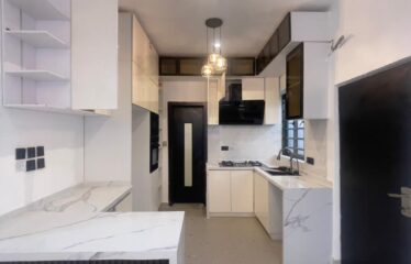 FULLY DETACHED DUPLEX WITH A SPACIOUS LIVING ROOM, TV CONSOLE AND BQ AT SANGOTEDO AJAH LAGOS.