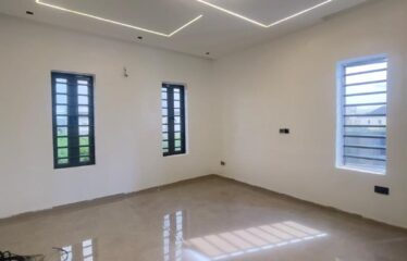 FULLY DETACHED DUPLEX WITH A SPACIOUS LIVING ROOM, TV CONSOLE AND BQ AT SANGOTEDO AJAH LAGOS.
