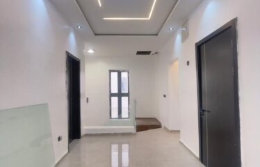 FULLY DETACHED DUPLEX WITH A SPACIOUS LIVING ROOM, TV CONSOLE AND BQ AT SANGOTEDO AJAH LAGOS.