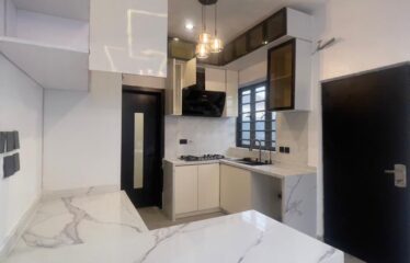 FULLY DETACHED DUPLEX WITH A SPACIOUS LIVING ROOM, TV CONSOLE AND BQ AT SANGOTEDO AJAH LAGOS.
