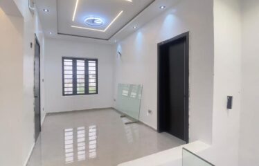 FULLY DETACHED DUPLEX WITH A SPACIOUS LIVING ROOM, TV CONSOLE AND BQ AT SANGOTEDO AJAH LAGOS.